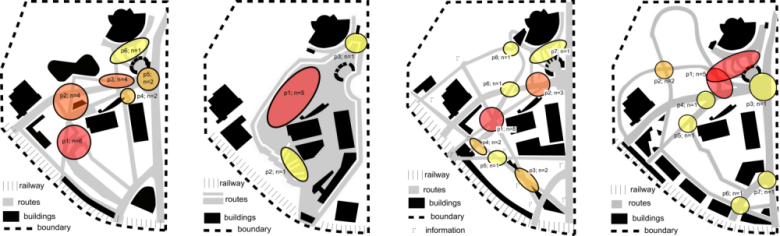 Evaluation of the spatial configuration of the urban design at the concept design stage - spatial and declarative data.